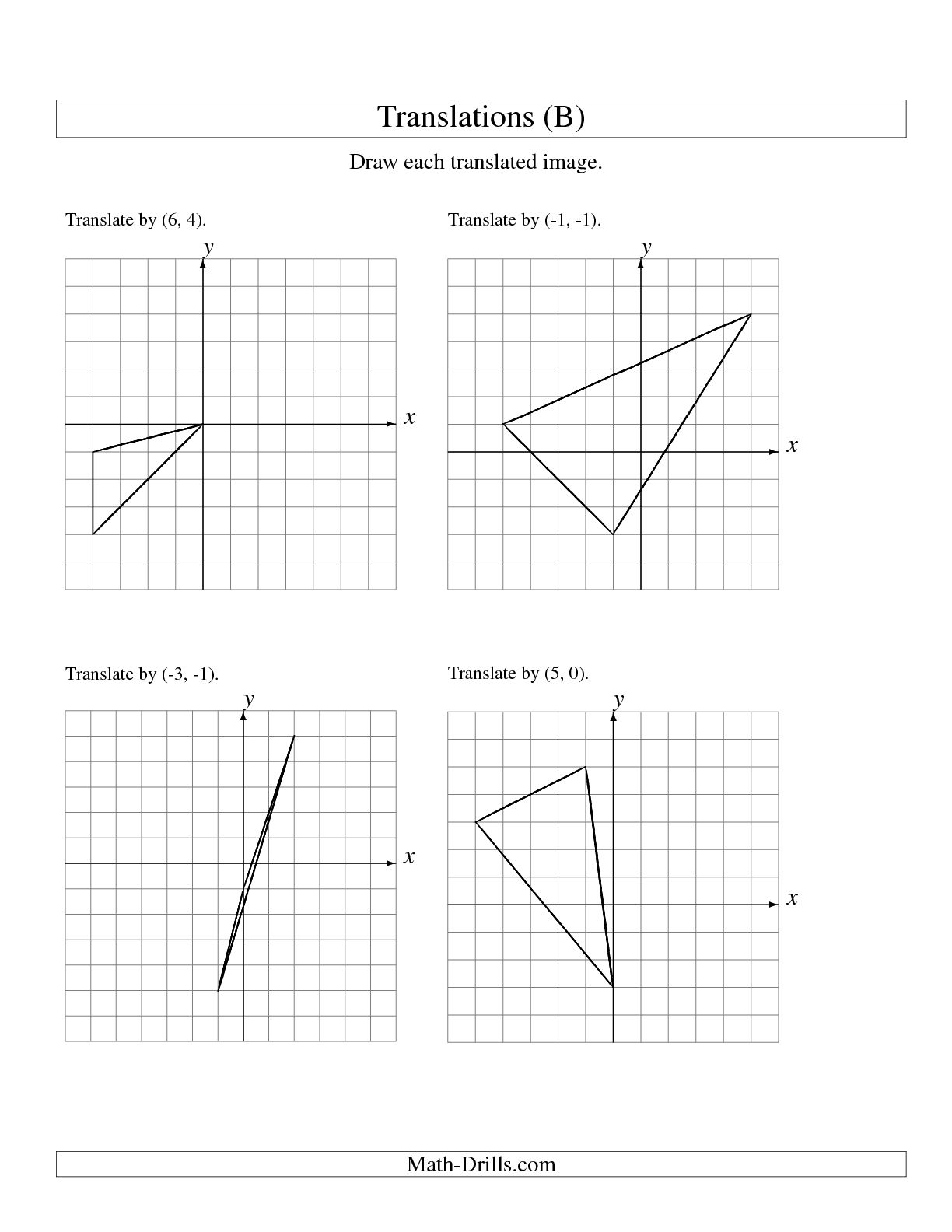 7 Geometry Translations Worksheet Worksheeto