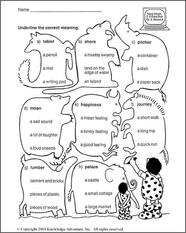 3rd Grade Language Arts Worksheet