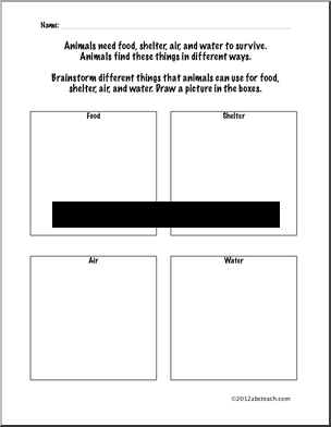 Animal Habitats First Grade Worksheets