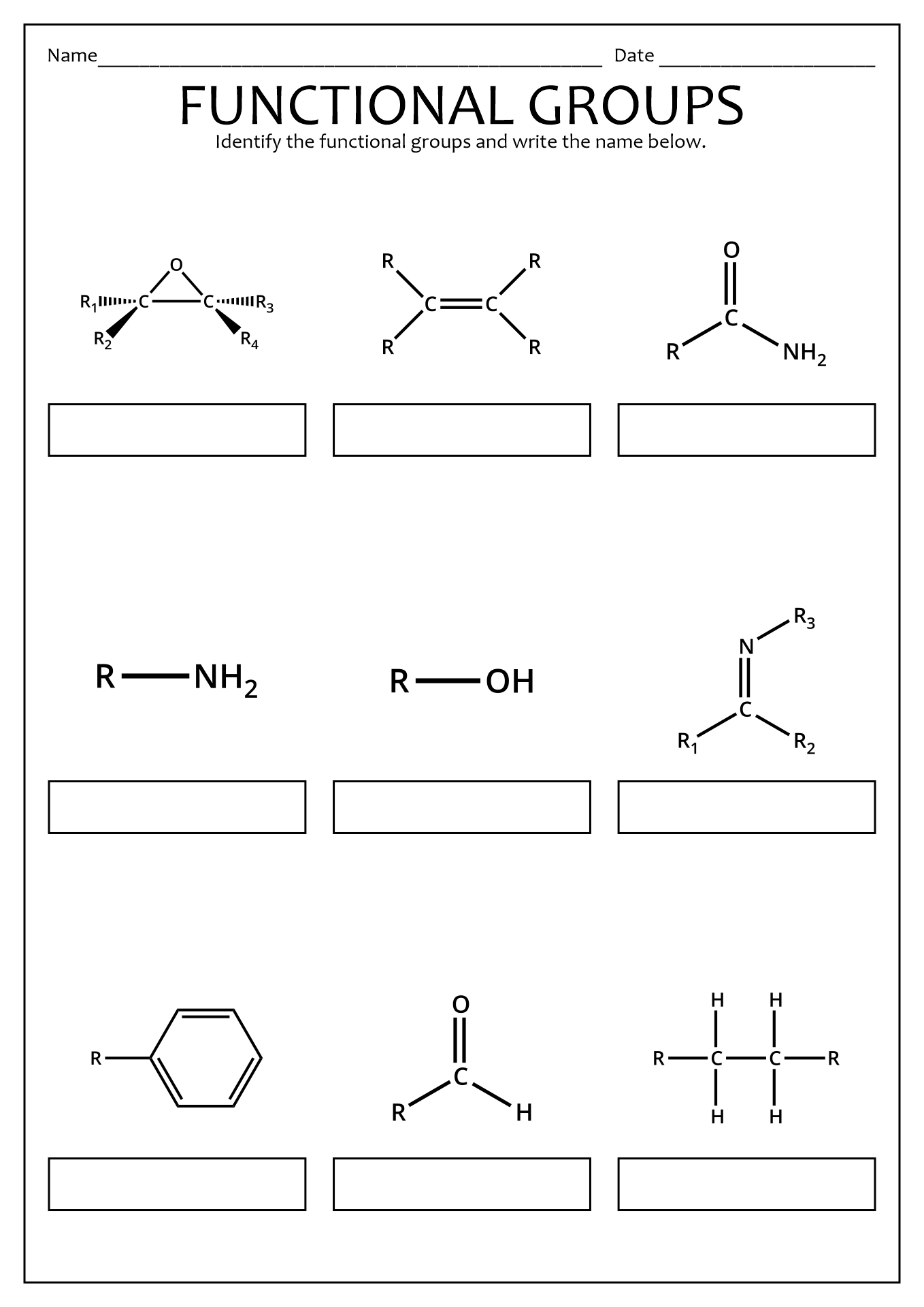 15 Naming Functional Groups Practice Worksheet Worksheeto