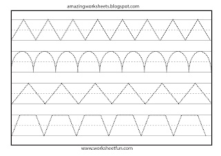 Preschool Line Tracing Worksheets