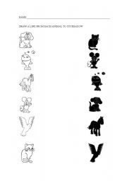 Preschool Shadow Worksheets