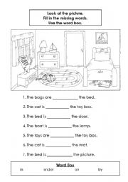 Printable Preposition Worksheets