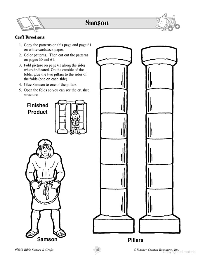 Samson Preschool Bible Crafts