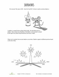 Shadow Worksheets 2nd Grade