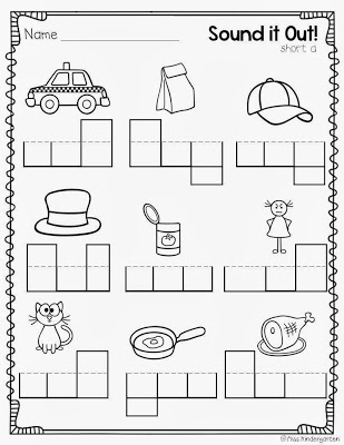 Kindergarten CVC Words Worksheets