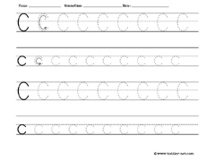 Letter C Tracing Worksheet