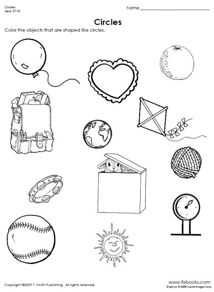 Preschool Circle Worksheets