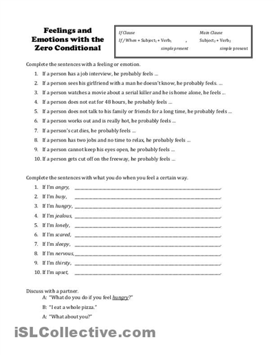 Understanding Emotions Worksheet for Adults