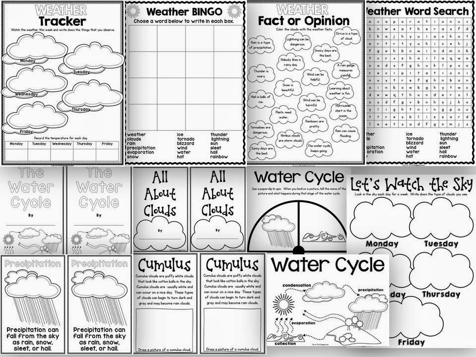 Water Cycle Worksheet 4th Grade