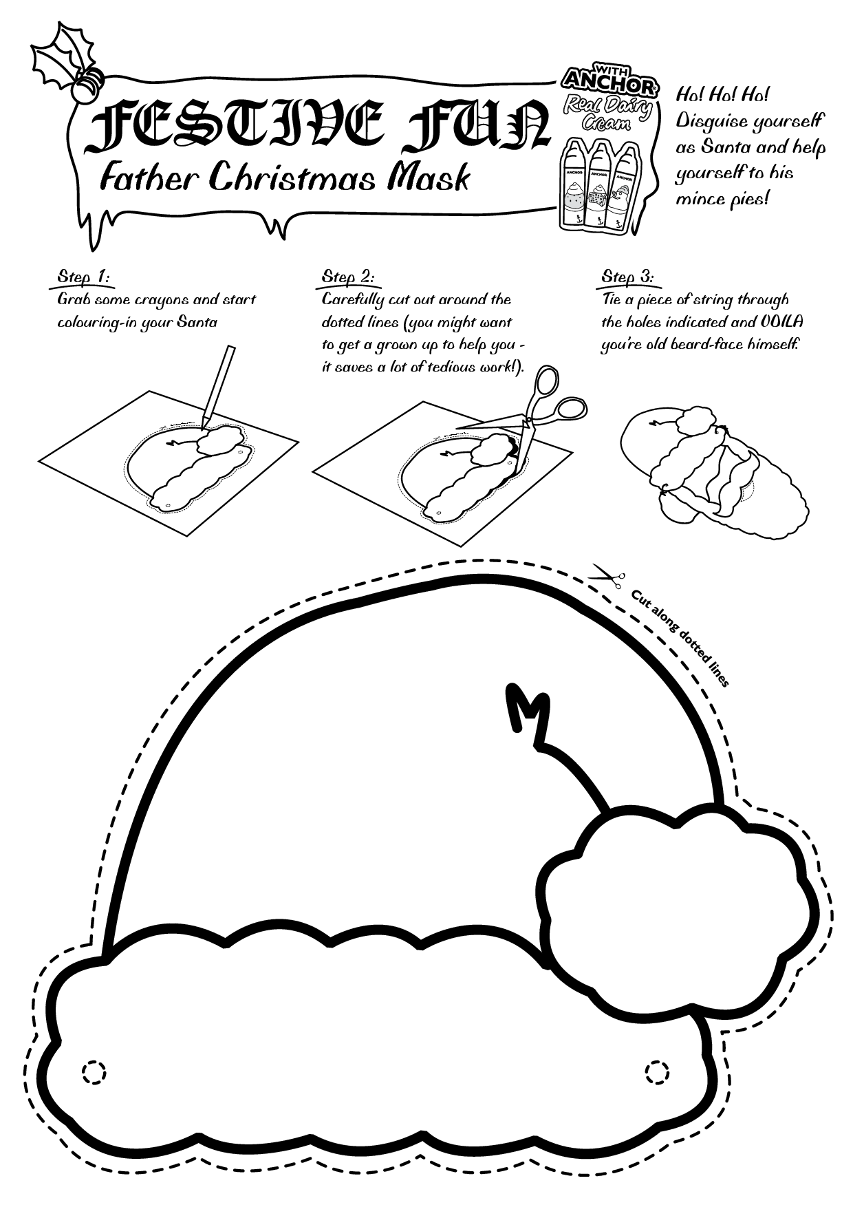 Christmas Santa Cut Out Templates