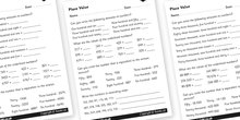 Place Value Differentiated Worksheet