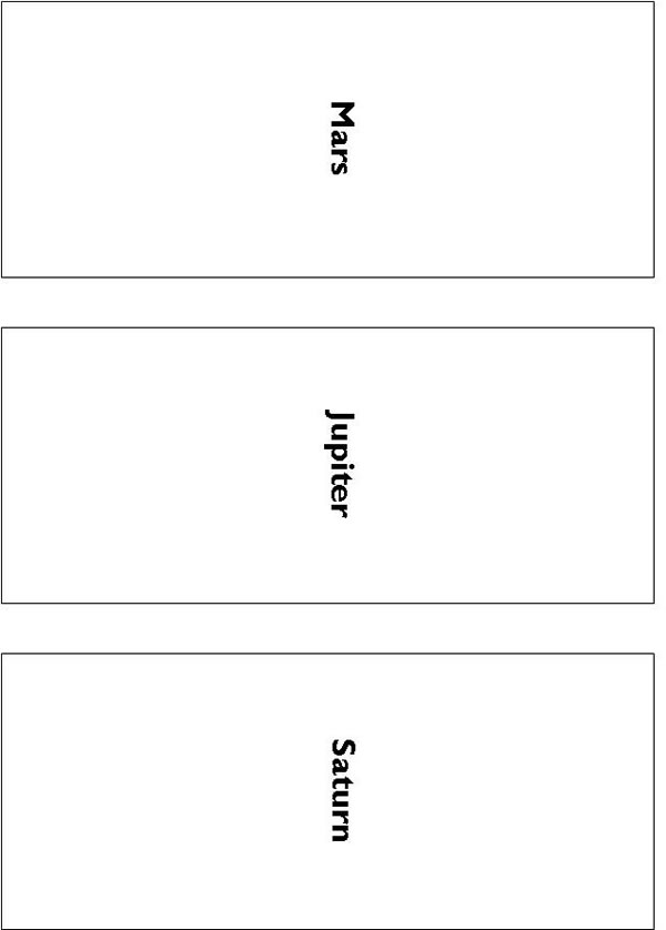 Planet Comparison Worksheet