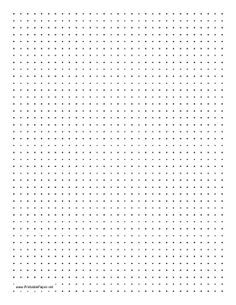 Printable Inch Dot Paper