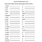 Spanish AR ER Ir Verbs Worksheet