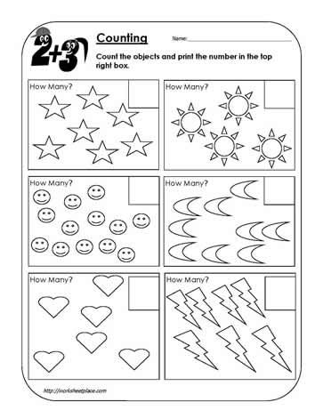 Worksheet Counting Objects 1