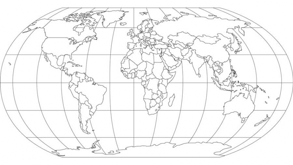 Blank World Map with Countries