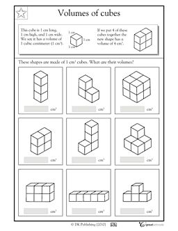 Cube Volume Worksheets 5th Grade Math