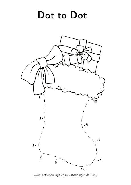 Free Printable Christmas Dot to Dot Pages