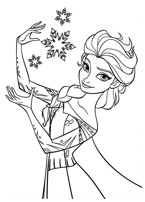 Frozen Elsa Coloring Pages to Print