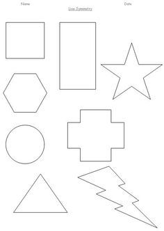 Lines of Symmetry Worksheets