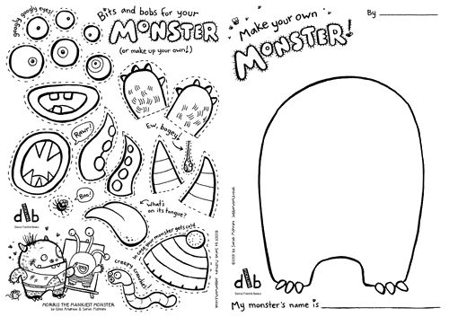 Make Your Own Monster Worksheet