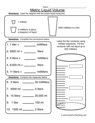 Mass and Volume Worksheets