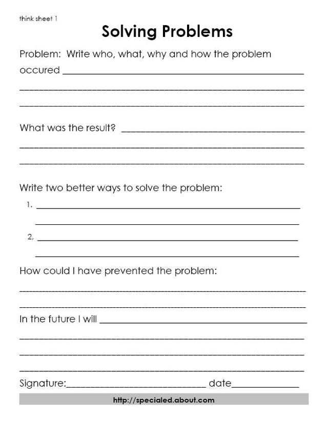 7 Problem Solving Decision Making Worksheet Worksheeto