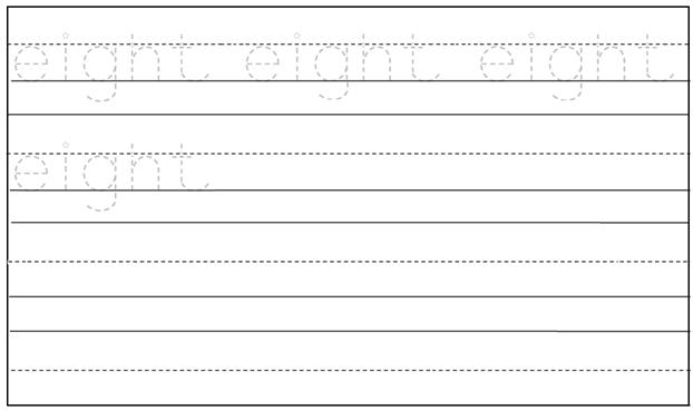 Dotted Line Writing Paper Template