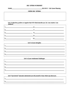 Healthy Boundaries Worksheet