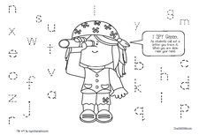 Printable I Spy Letters Game