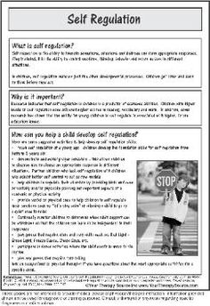 Self-Regulation Worksheets for Adults