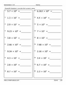 7th Grade Math Worksheets Algebra