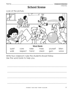 Classroom Rules Worksheet