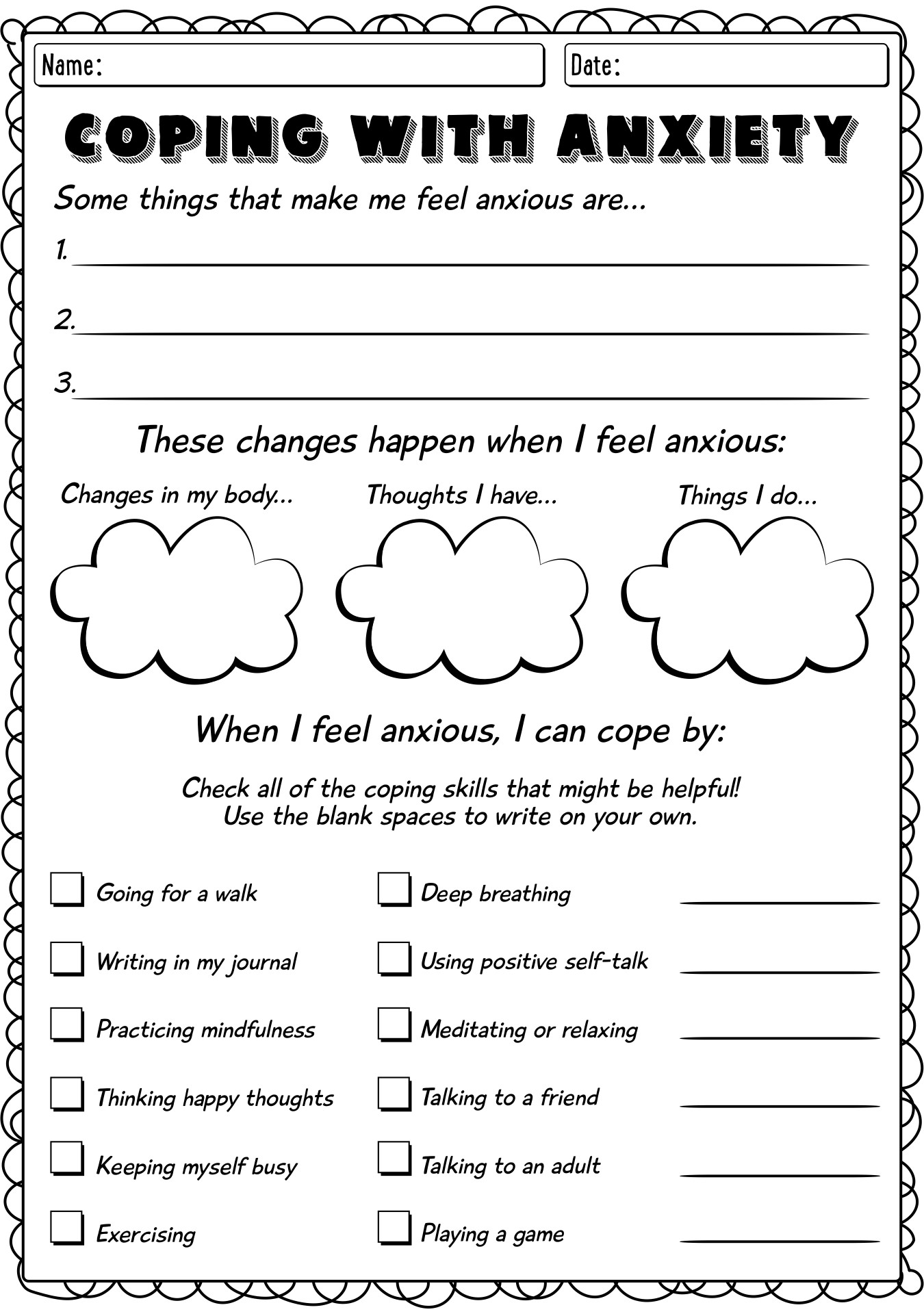 19 Free Printable Coping Skills Worksheets For Adults Worksheeto