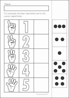 Cut and Paste Number Match