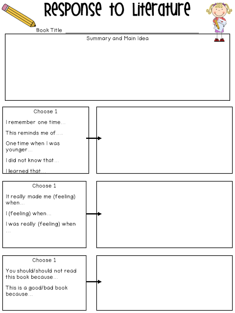 Literature Response Worksheets