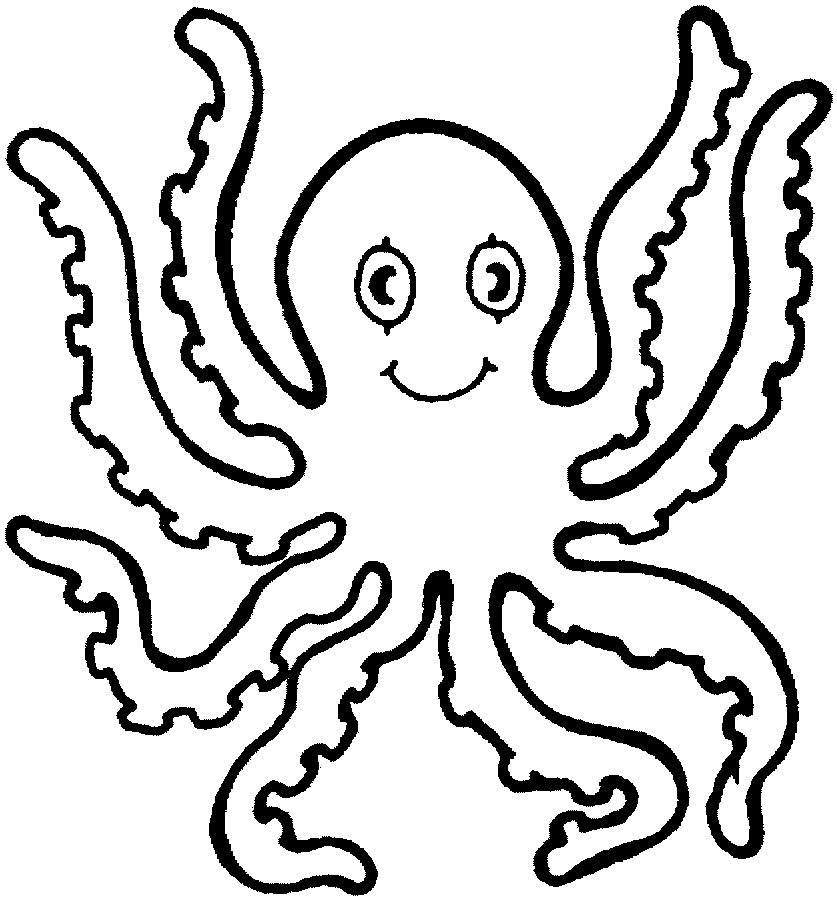 Octopus Fish Coloring Pages