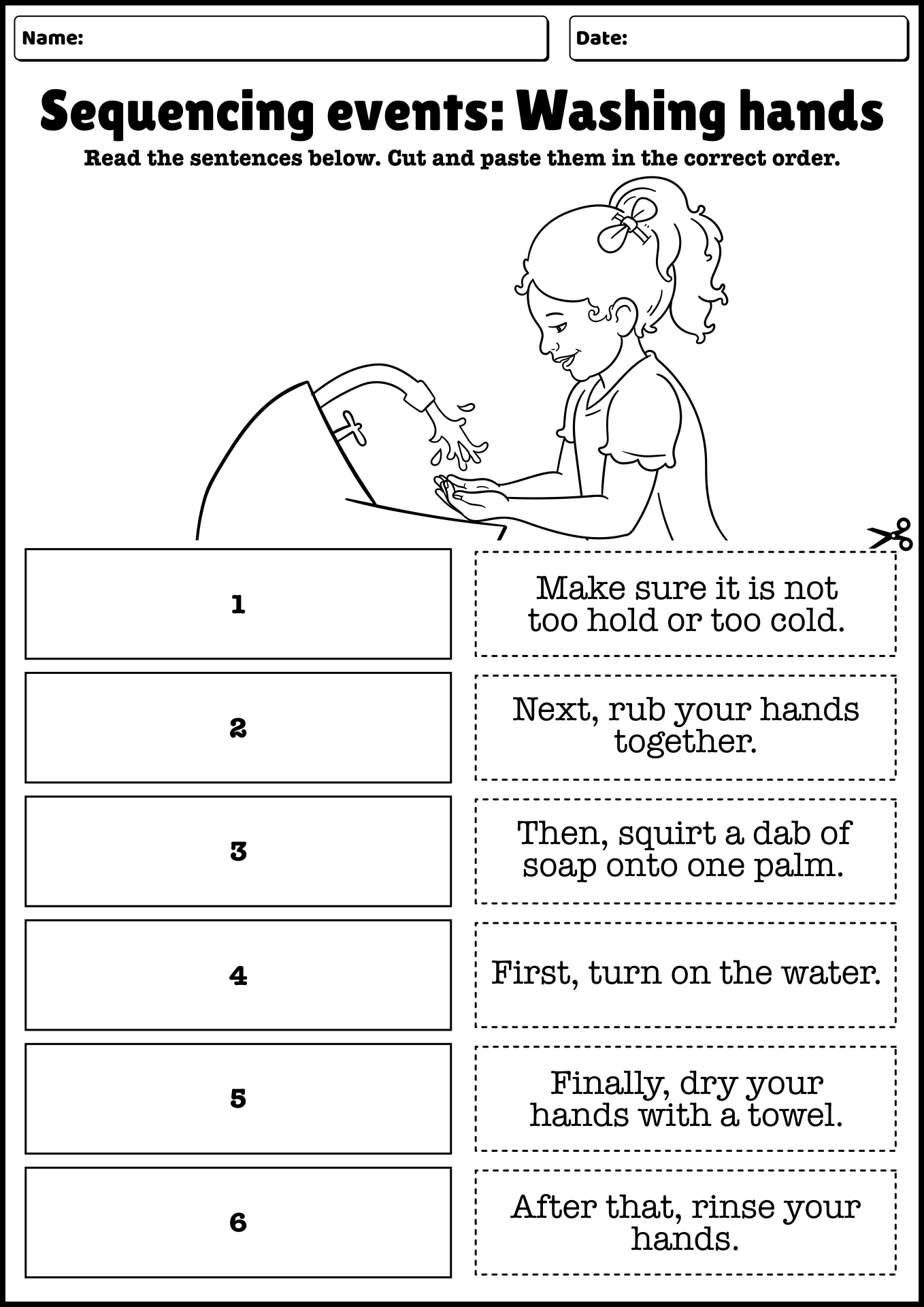 Story Sequencing Worksheets First Grade