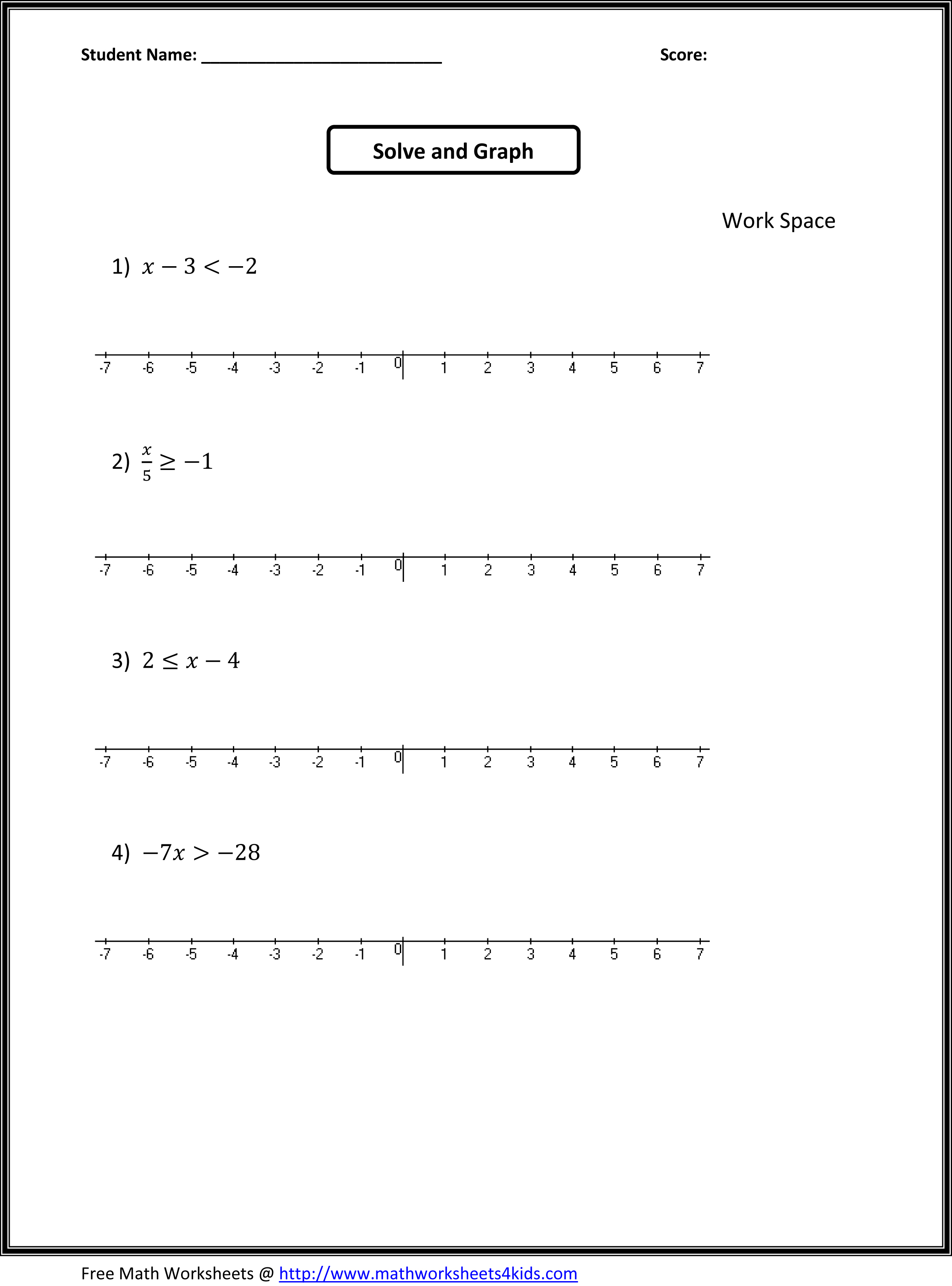 16 Algebra 1 Graphing Worksheets Worksheeto