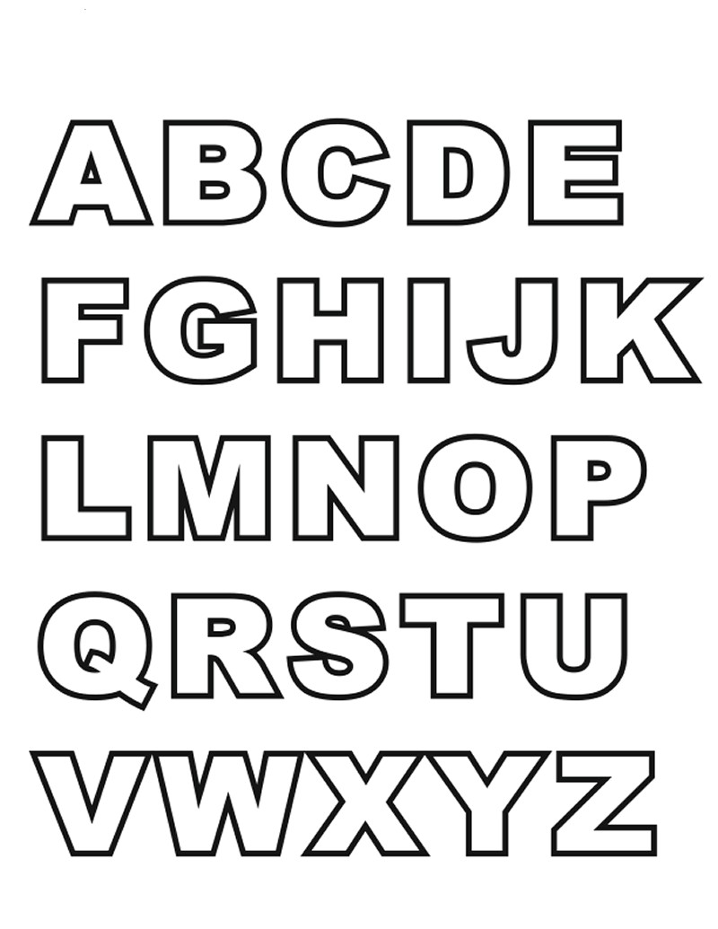 ABC Page Alphabet Coloring Letters