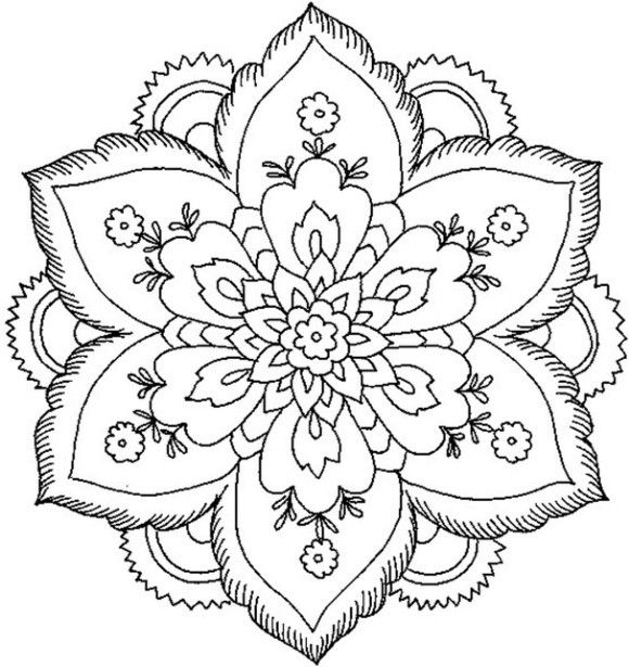 Cool Flower Coloring Pages