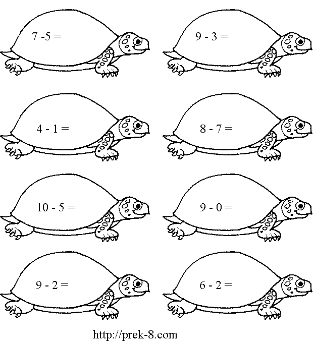 First Grade Math Worksheets Color by Numbers