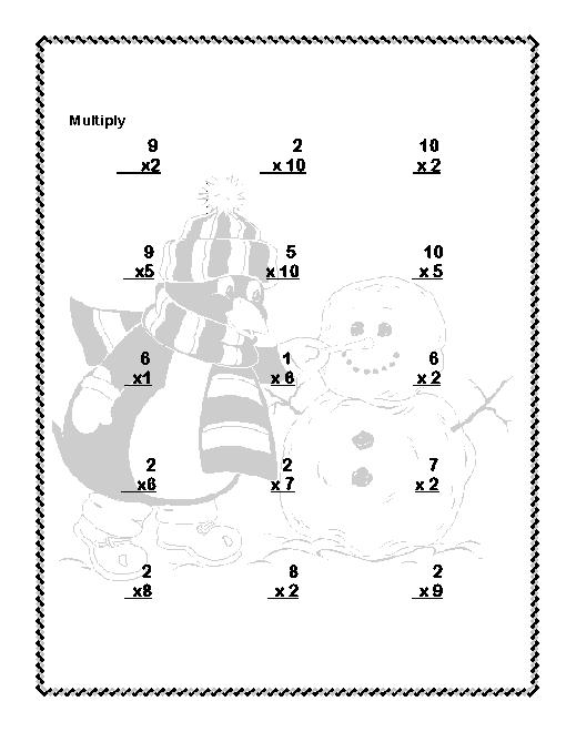 First Grade Penguin Math Worksheets