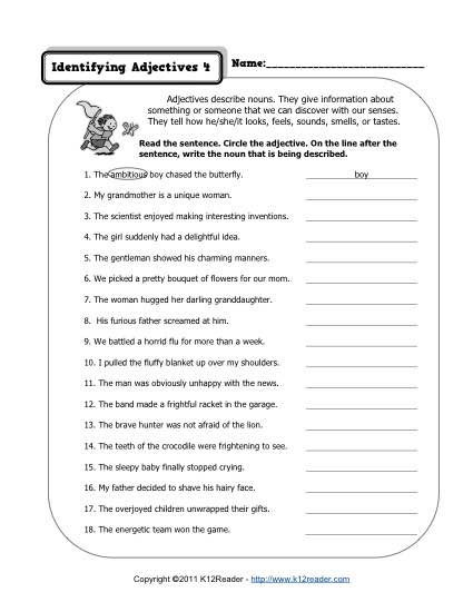 adjectives-that-tell-what-kind-worksheets-adjective-worksheet-2nd-grade-worksheets-english