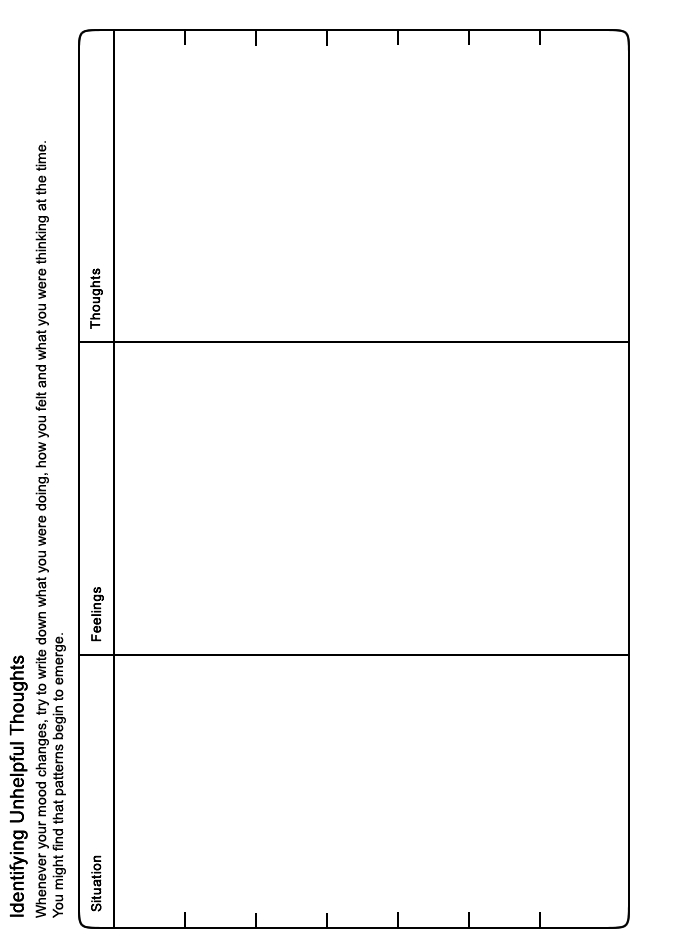 Thoughts and Mood Worksheets