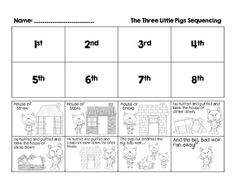 Three Little Pigs Sequencing