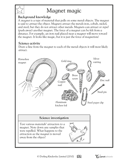 2nd Grade Science Worksheets Magnets