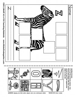 Cut and Paste Letter Worksheets