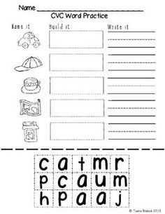 CVC Word Practice for Kindergarten